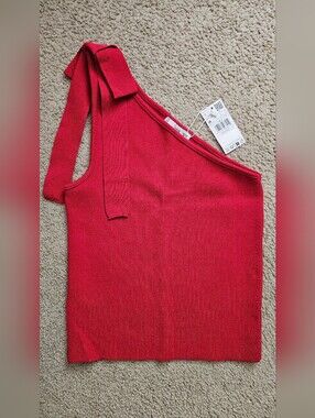 Mango One Shoulder Top, Size M